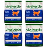 Kit 4 Areia Higiênica Biodegradável Limpeza Plena Viva Verde 4 Kg