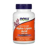 Ácido Alfa Lipóico 600mg Now Foods 120veg Caps Importado