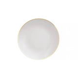 Prato Sobremesa Tramontina Anna Em Porcelana Com Filete De Ouro 21 Cm - 96010/406