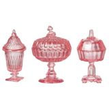 Pratos De Doces Em Miniatura Melody Jane Dollhouse 1:12 Scale Pink