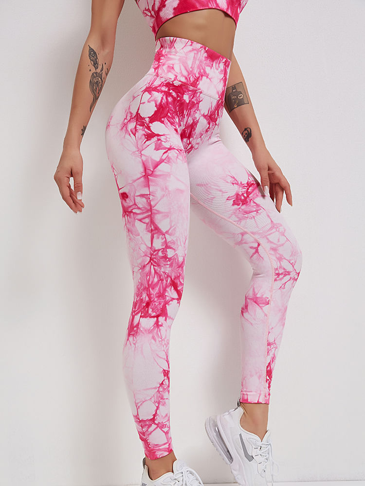 Leggings Pnik Tie Dye Seamless Para Mulheres