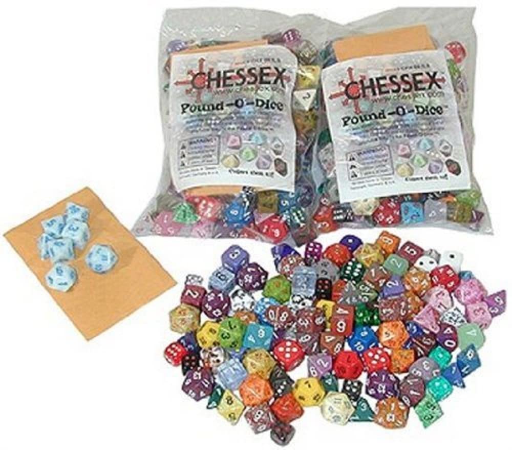 Dice Chessex Pound-o-dice Para Substituição E Personalização