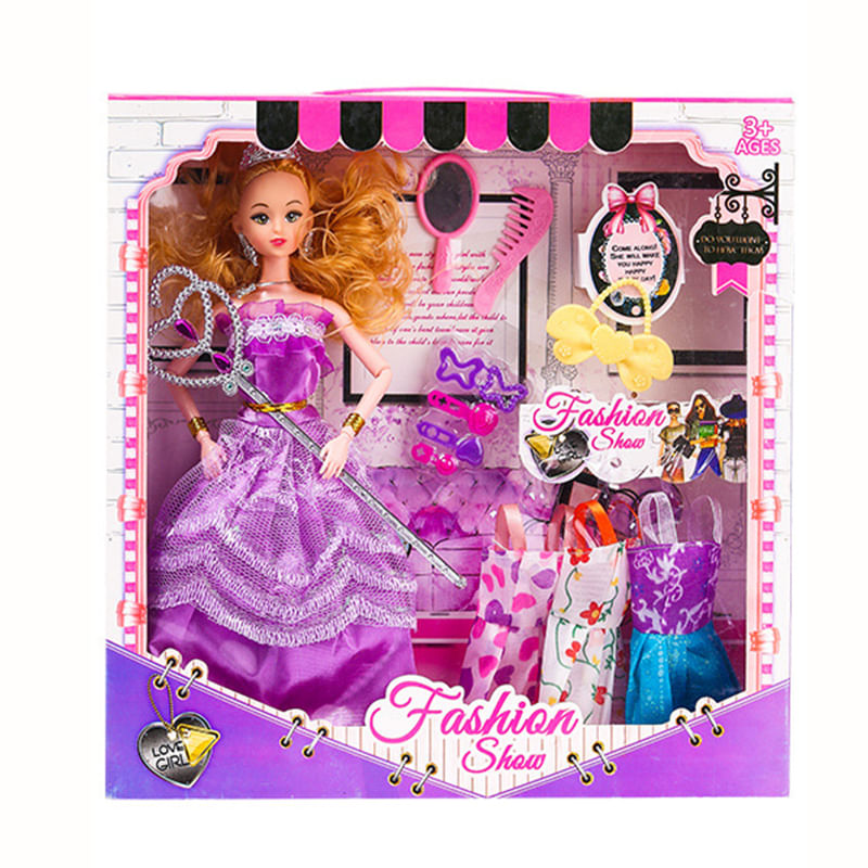 Conjunto De Moda De Boneca Barbie Com Movimento Ilimitado De 32 Cm Para Meninas