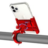 Suporte De Telefone De Bicicleta De Alumínio Suporte De Smartphone Scooter Motocicleta. Universal 360 Graus Rotativo Anti-vibração Guidão Po