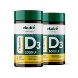 Trio Vitaminico  Suplemento Vit D3 + Vit C 30 Cápsulas