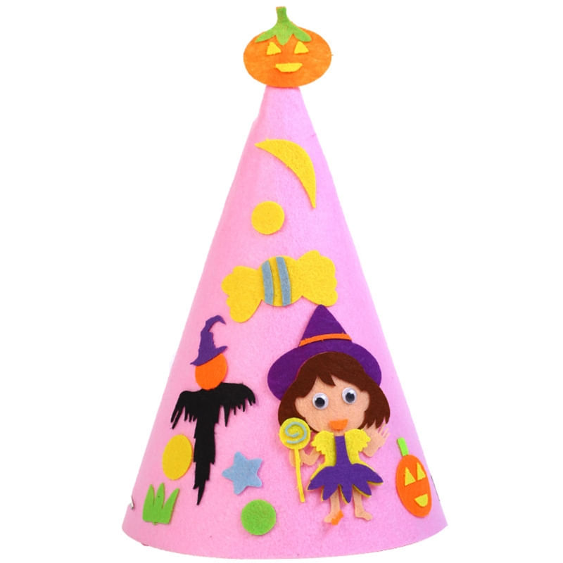 Kits De Chapéu De Decoração De Halloween Fácil Para Iniciantes Aprendizes Atividade Festa Infantil - Menina Mágica