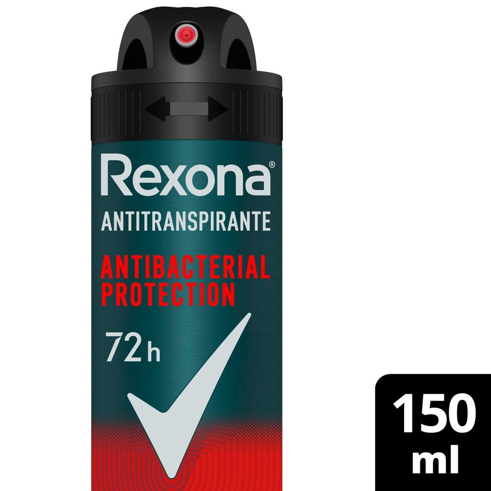 Desodorante Antitranspirante Rexona Men Antibacterial Protection 150ml