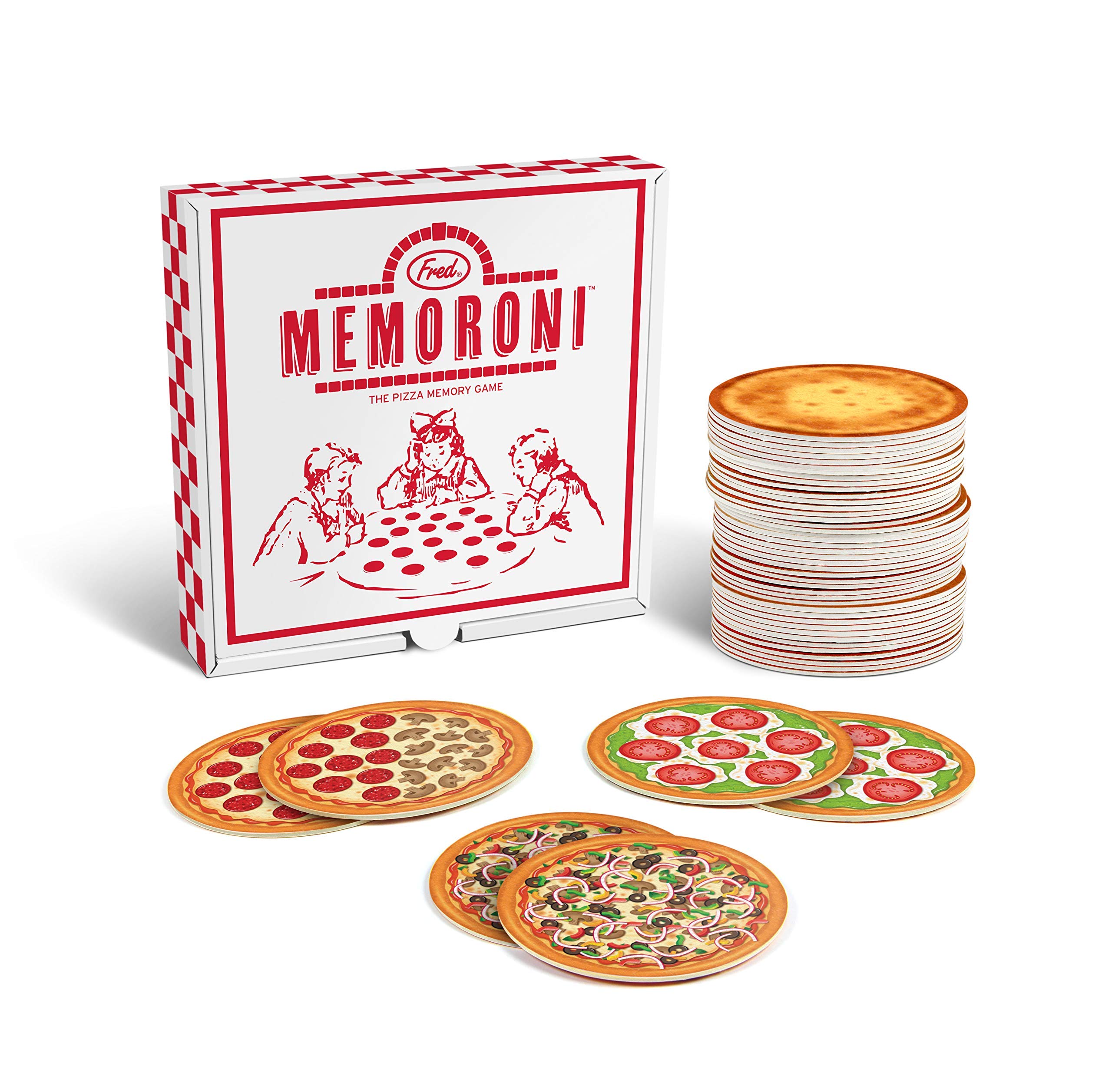 Jogo De Cartas De Memória Genuine Fred Memoroni Com 48 Pizzas