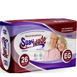Fralda Geriátrica Suavidade Mega Eg Com 26 Unidades