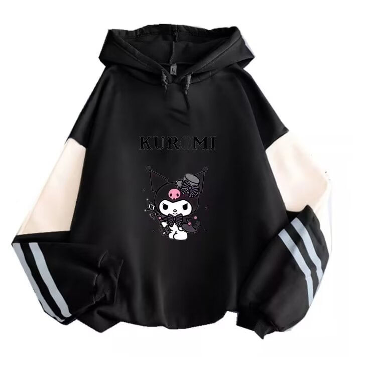 Moletons Sanmu Uniform Kuromi Print Para Mulheres