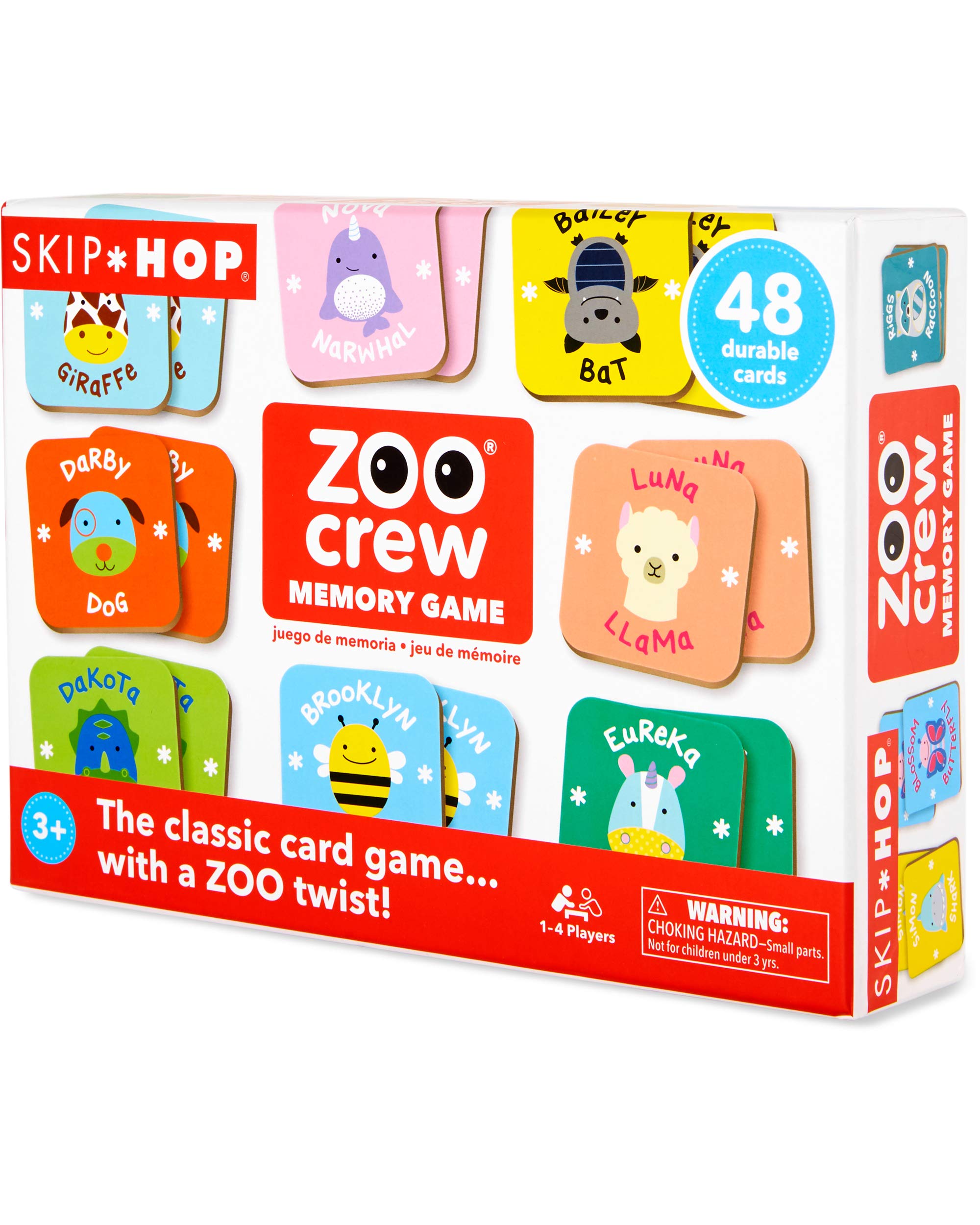 Jogo De Memória Skip Hop Toddler Zoo Crew Com 48 Cartas