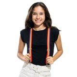 Suspensório Colorido Acessório Para Fantasias Abrakadabra