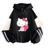 Moletons Samu Simple Style Sweet Print Hello Kitty Strawberr