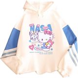 Moletons Sanmu Simple Style Creative Sweet Print Hello Kitty