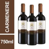 Vinho Chileno Carmenere Reservado Zaeli 750ml Kit 3un