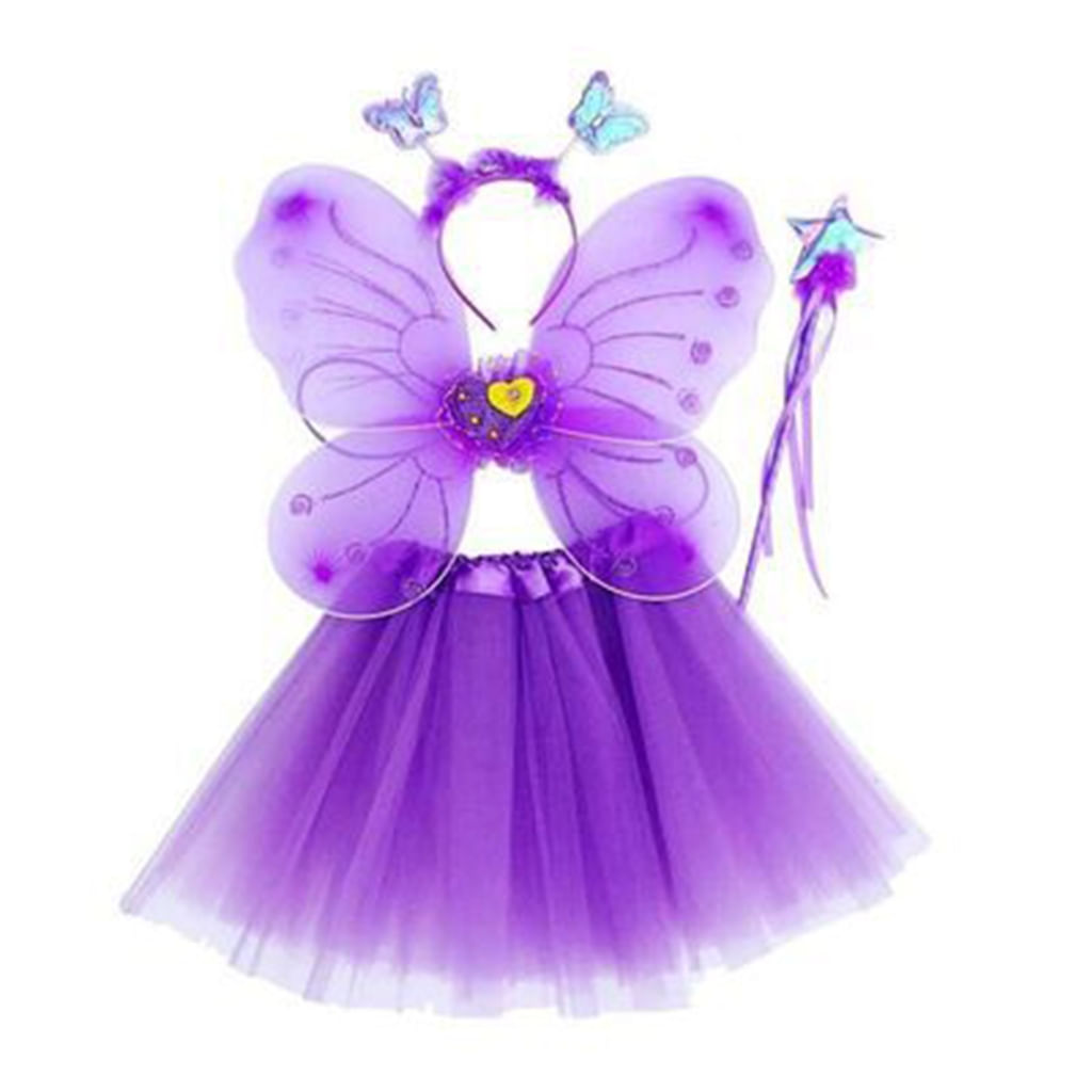 Fantasia Butterfly Fairy Wings Para Festa De Aniversário Infantil