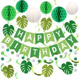Decorações De Festa Meowtastic Green Birthday Para Menino E Menina