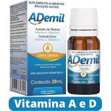 Ademil (vitamina A+vitamina D3) Gotas Laranja 20ml