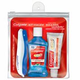 Kit Viagem Colgate Creme Dental+escova+enxaguatorio