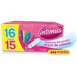 Absorvente Intimus Interno Medio Leve 16 Pague Com 15 Unidades