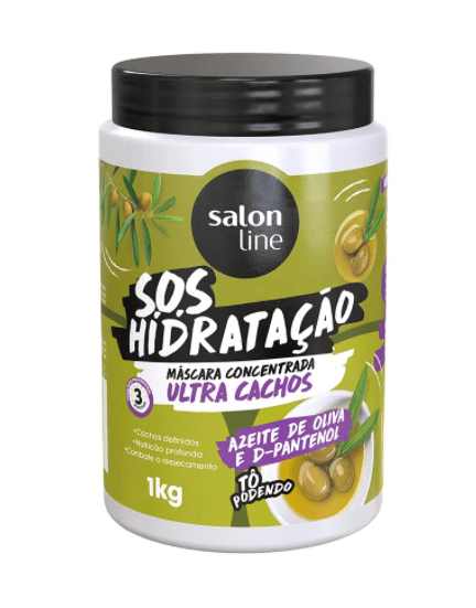 Máscara S.o.s Hidratação Ultra Cachos Salon Line 1kg