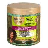 Gel Definidor Salon Line Sos Cachos Azeite De Oliva 550g