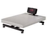 Balança Digital De Plataforma Balmak Serie Standard Inox 500kg Remoto Com Bateria K-500ib-4/s