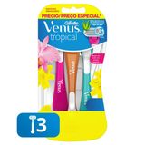 Aparelho De Depilar Gillette Venus Tropical Com 3 Unidades