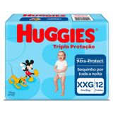 Fralda Huggies Tripla Proteção Disney Jumbinho Xxg Com 12 Unidades