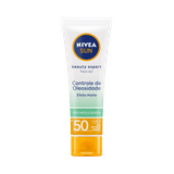 Protetor Solar Nivea Sun Beauty Expert Facial Pele Oleosa Fps 60 Com 50g