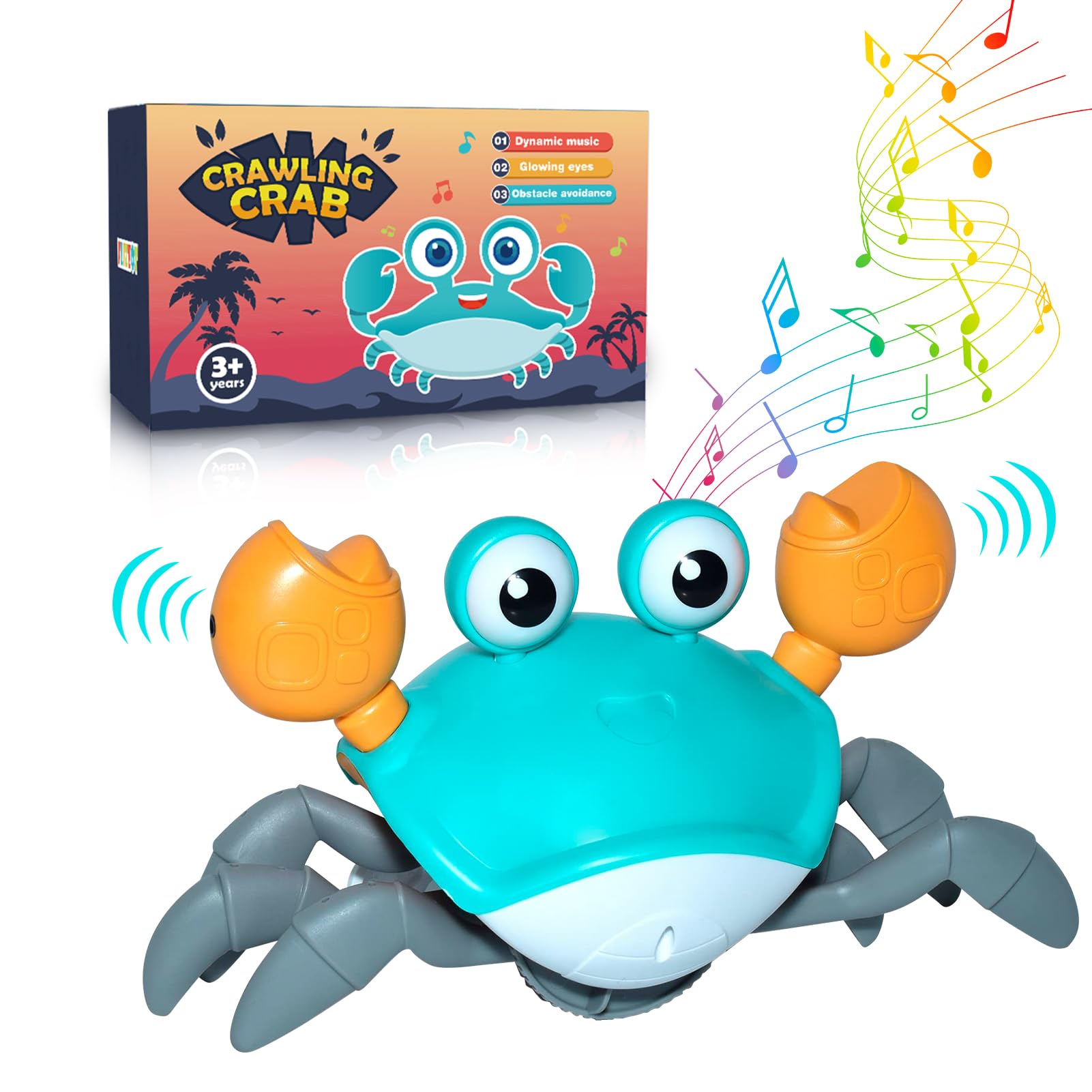 Brinquedo Crawling Crab Baby Fiizzot Para Meninos E Meninas De 6 A 12 Meses