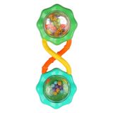 Brinquedo Rattle &amp; Shake Barbell Bright Starts Green 3 Meses Ou Mais