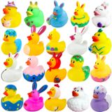 Brinquedos De Banho Rubber Ducks Xckjxyh, Lembrancinhas De Festa De Páscoa, 20 Unidades