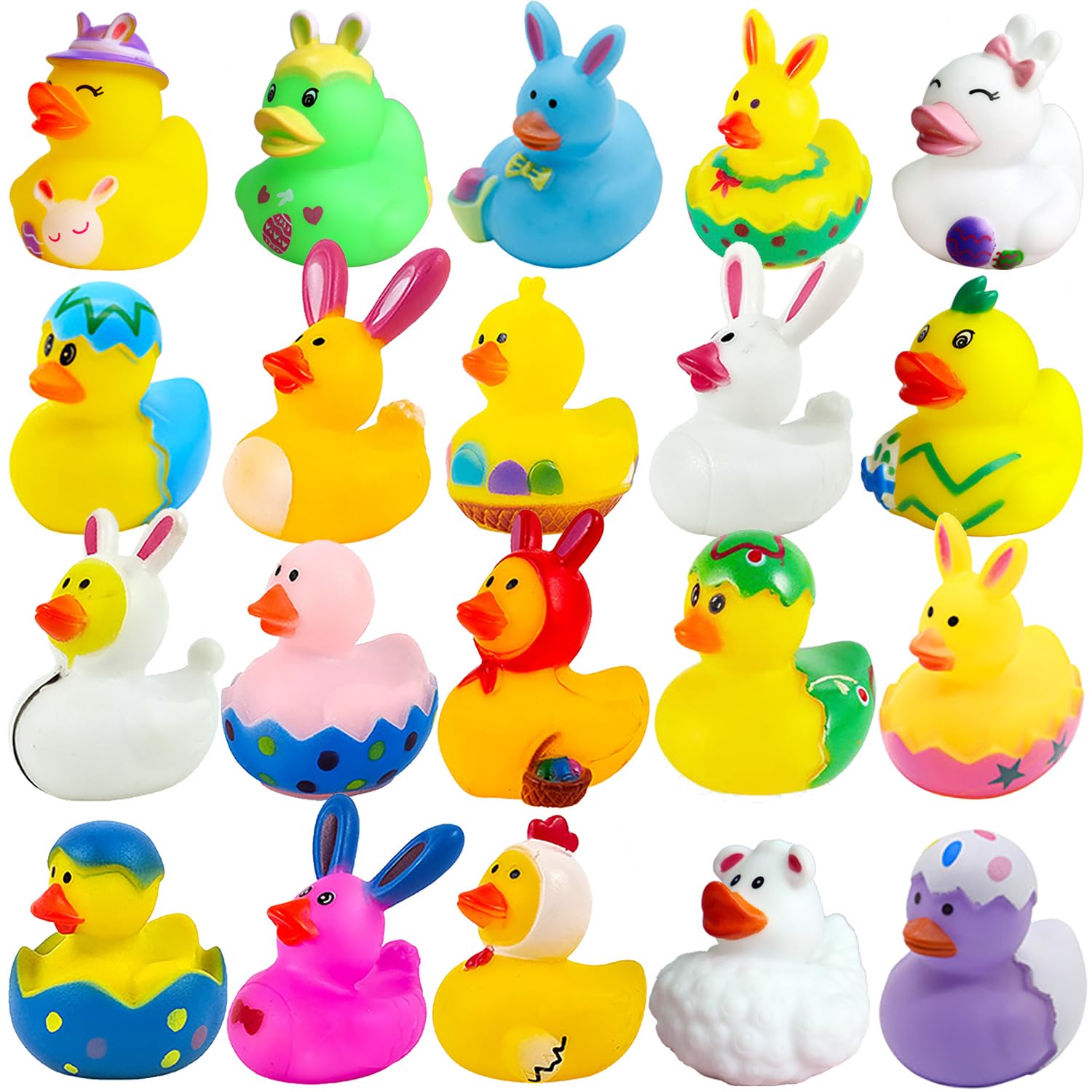 Brinquedos De Banho Rubber Ducks Xckjxyh, Lembrancinhas De Festa De Páscoa, 20 Unidades