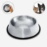 Comedouro Bebedouro Tigela Para Ração Água Inox Cães E Gatos Antiderrapante Cão Cachorro Pet Pote