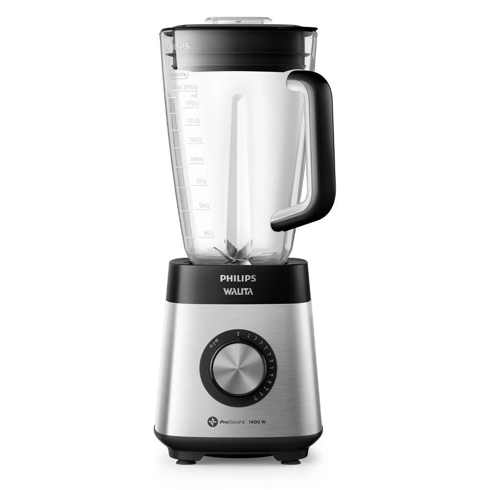 Liquidificador Philips Walita Ri2244 Inox 1400w Com 12 Velocidades 127v (reembalado)