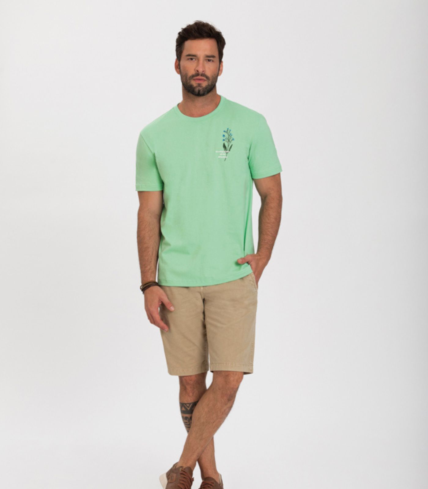 Camisa Básica Select Plus Size Verde G1