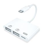 Leitor De Câmera Lightning Para Usb X2 Para Iphone/ipad