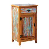 Armário Balcão Arcais 50 Cm 1 Porta Madeira Maciça Pátina