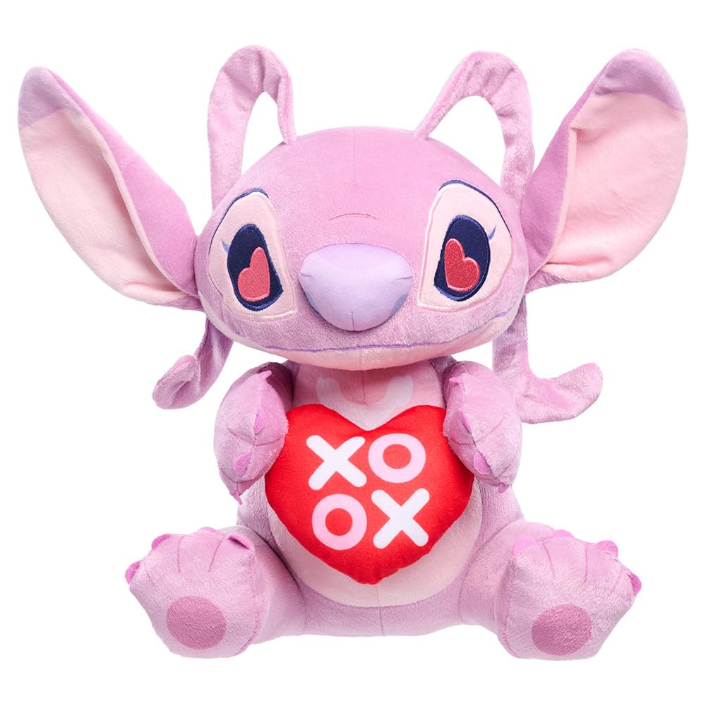 Brinquedo De Pelúcia Just Play Disney Stitch Lots Of Love Angel 33 Cm