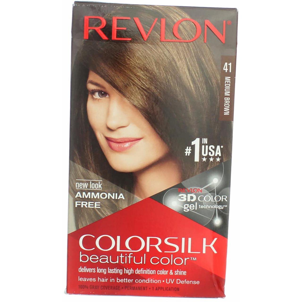 Tintura De Cabelo Revlon Colorsilk Beautiful Color 41 Marrom Médio