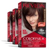 Cor De Cabelo Revlon Colorsilk Permanent Brown Capa 100% Cinza