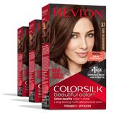 Tintura De Cabelo Revlon Colorsilk Permanent Brown Com Cobertura 100% Cinza