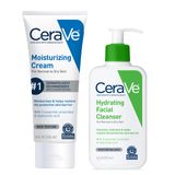 Conjunto De Cuidados Com A Pele Cerave Creme Hidratante Hidratante 240ml E Limpador