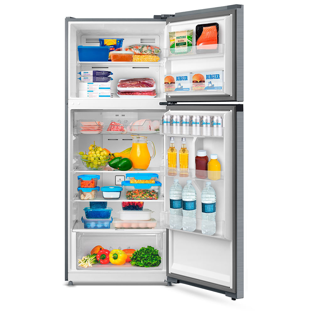 Geladeira Frost Free Duplex 411l Slim Cor Inox Midea Md-rt580mta461 - 127v