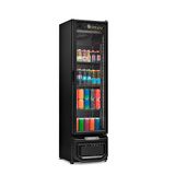 Refrigerador Vertical De Bebidas E Laticínios Grv-23 Lb Pr All Black Frost Free Com Gás Ecológico  228 Litros Led Perimetral Gelopar 220v Gelopar