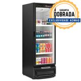 Refrigerador Vertical Grv-57p Preto 578 Litros Porta De Vidro 127v - Gelopar