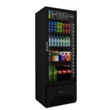 Refrigerador Vitrine Metalfrio 398 Litros Vb40ah, Frost Free, Porta De Vidro, Preto 110v