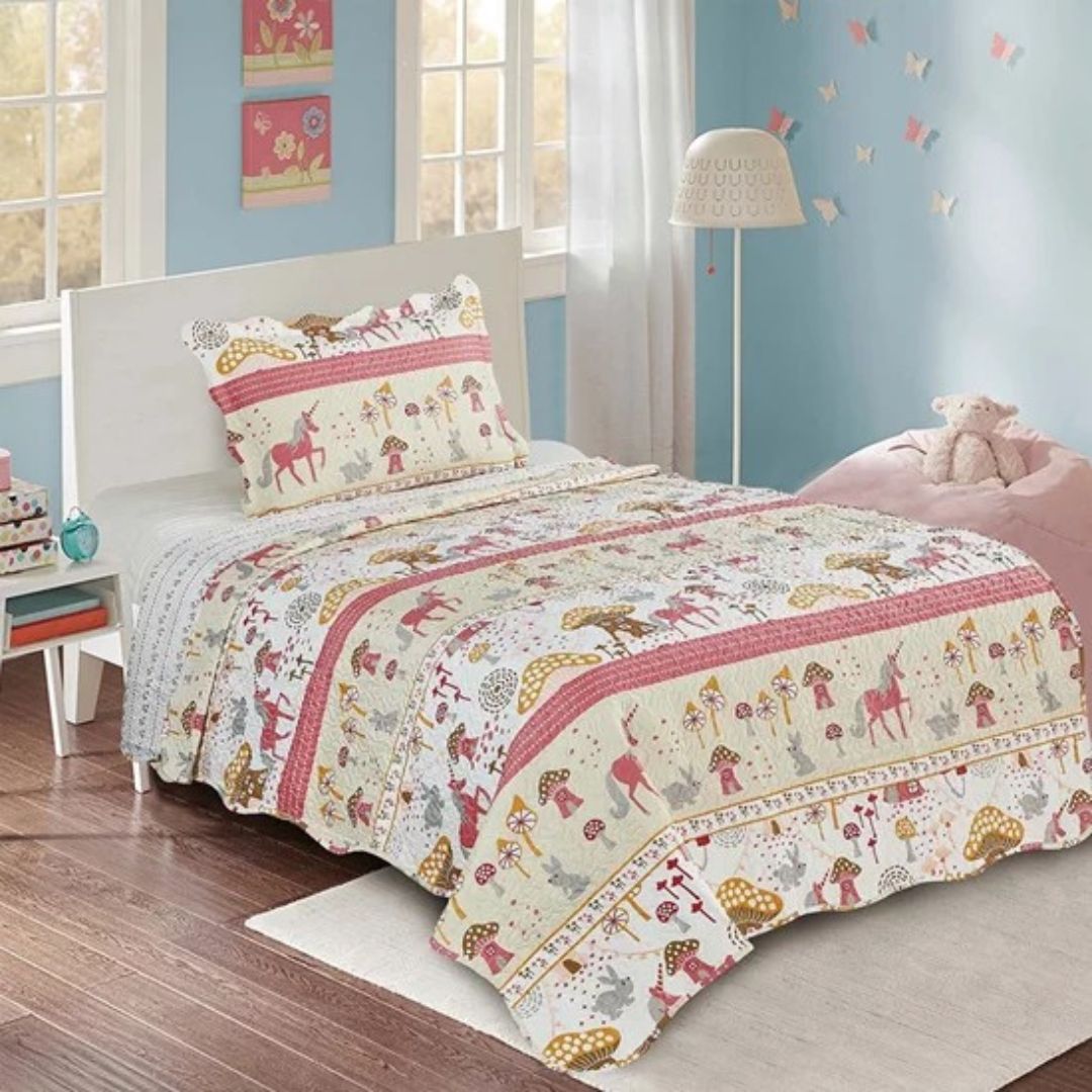 Colcha Evolution Patchwork Infantil Solteiro 160x230 -