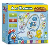 Jogo Educativo Alfabeto Didatico Madeira Galinha Pintadinha